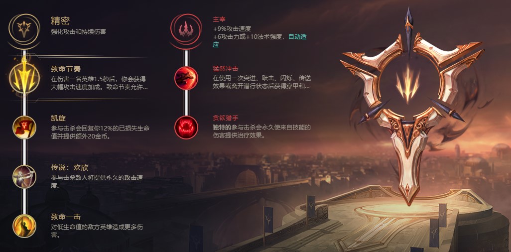 英雄联盟2021无限火力剑圣符文选什么