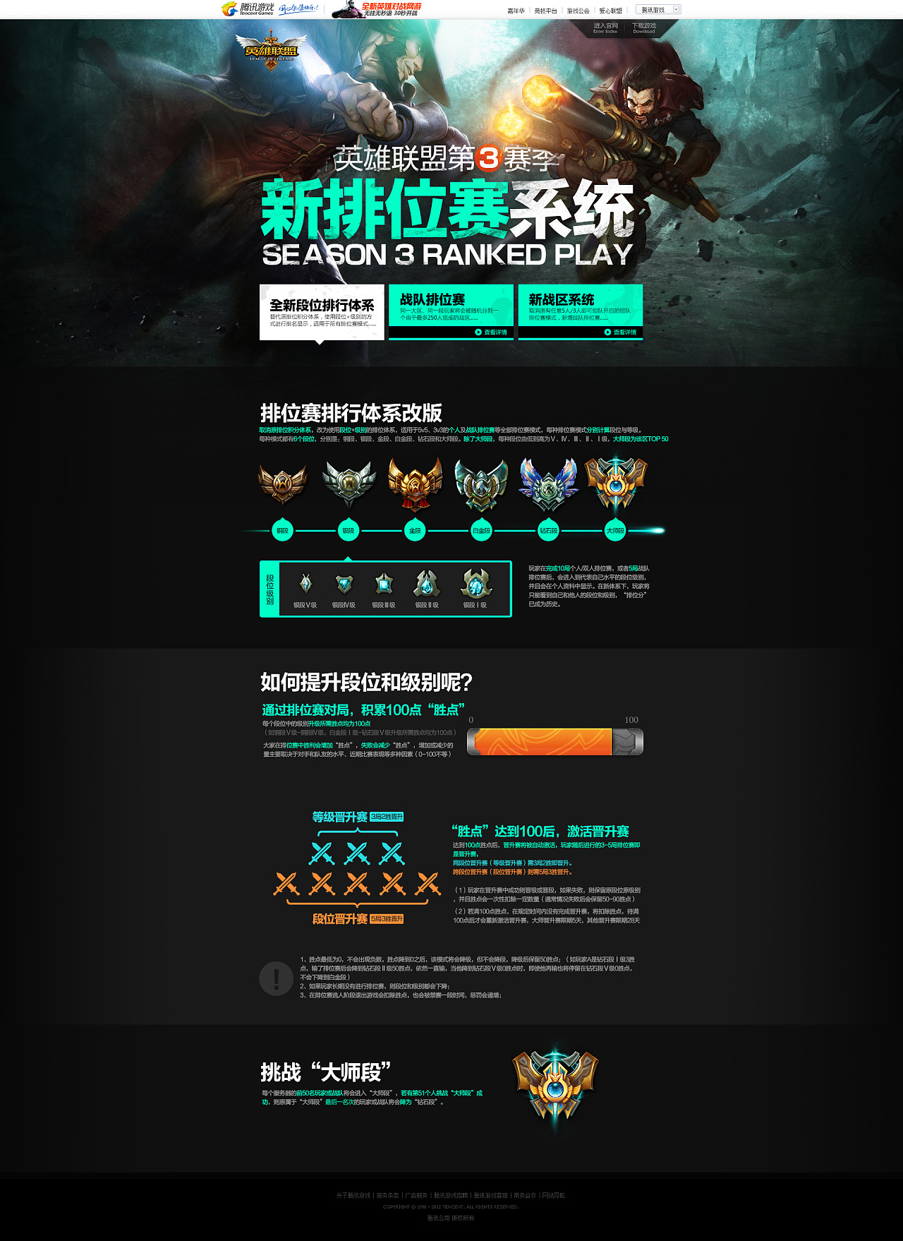 英雄联盟s3有哪些段位组成