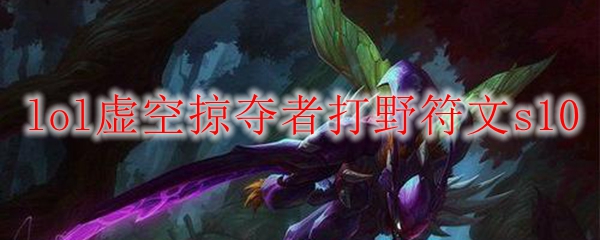 英雄联盟虚空掠夺者打野符文s10